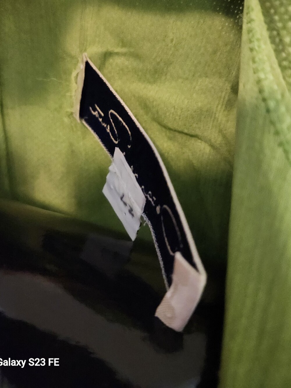 Oscar de la Renta Lime Green Silk And Cashmere Duster From 2006 See Description - Picture 7 of 9